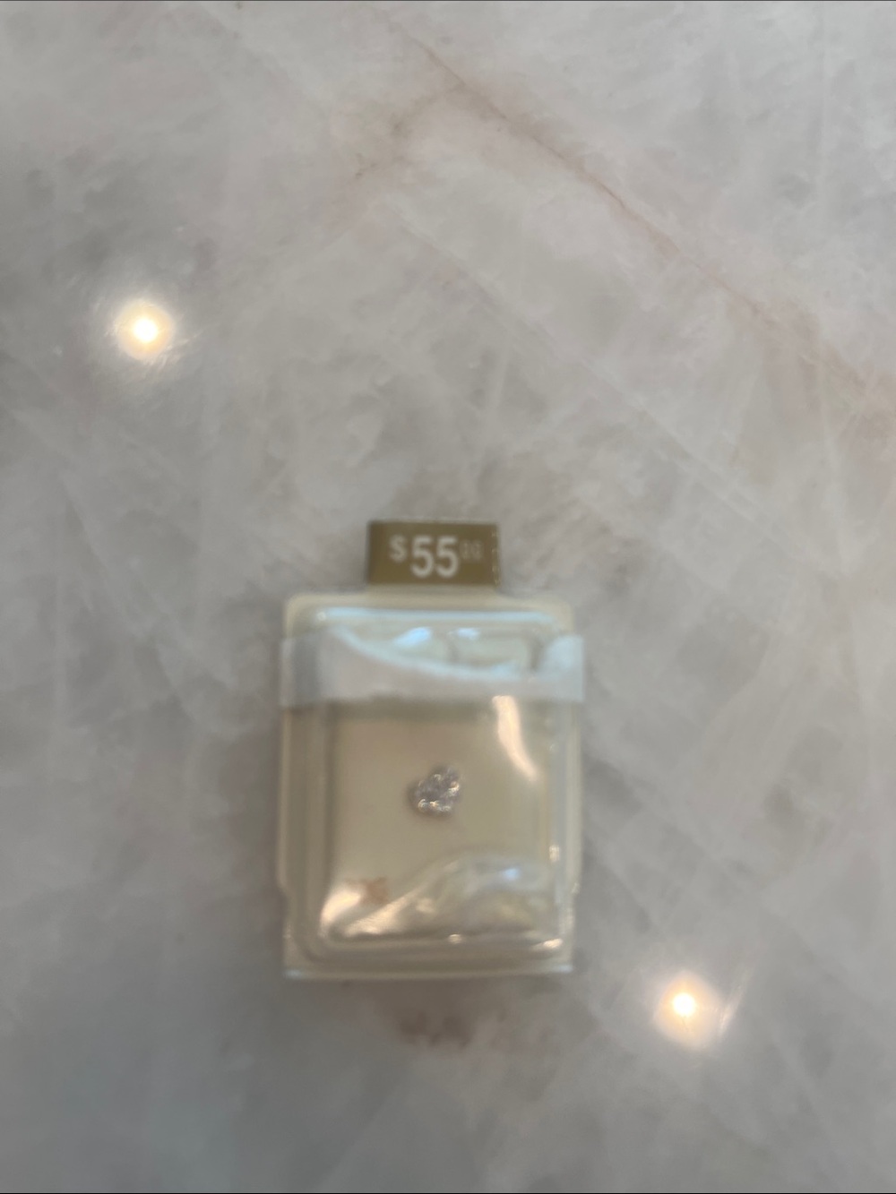 NWT Nose Ring Heart shaped Pave